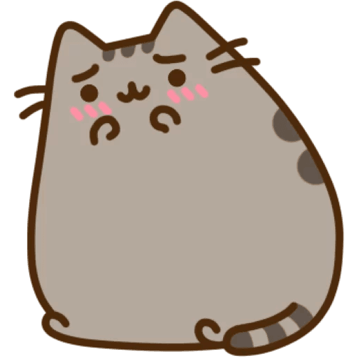 Medium Telegram Sticker Pusheen Cat Sized To PNG Image