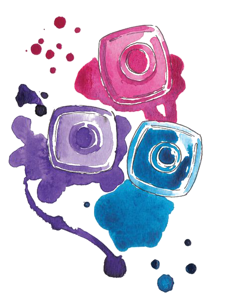 Watercolor What Color Nail Cosmetics Polish Painting PNG Image