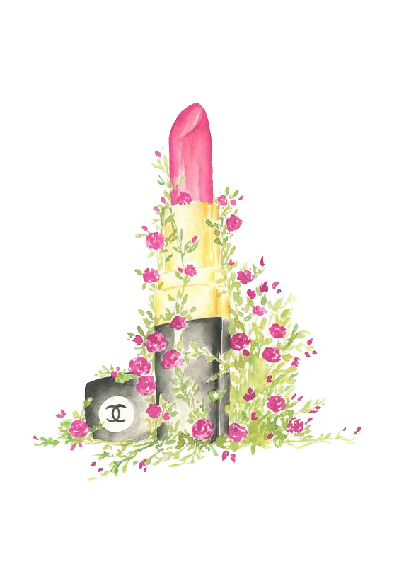 No. Fashion Lipstick Illustration Drawing Chanel PNG Image