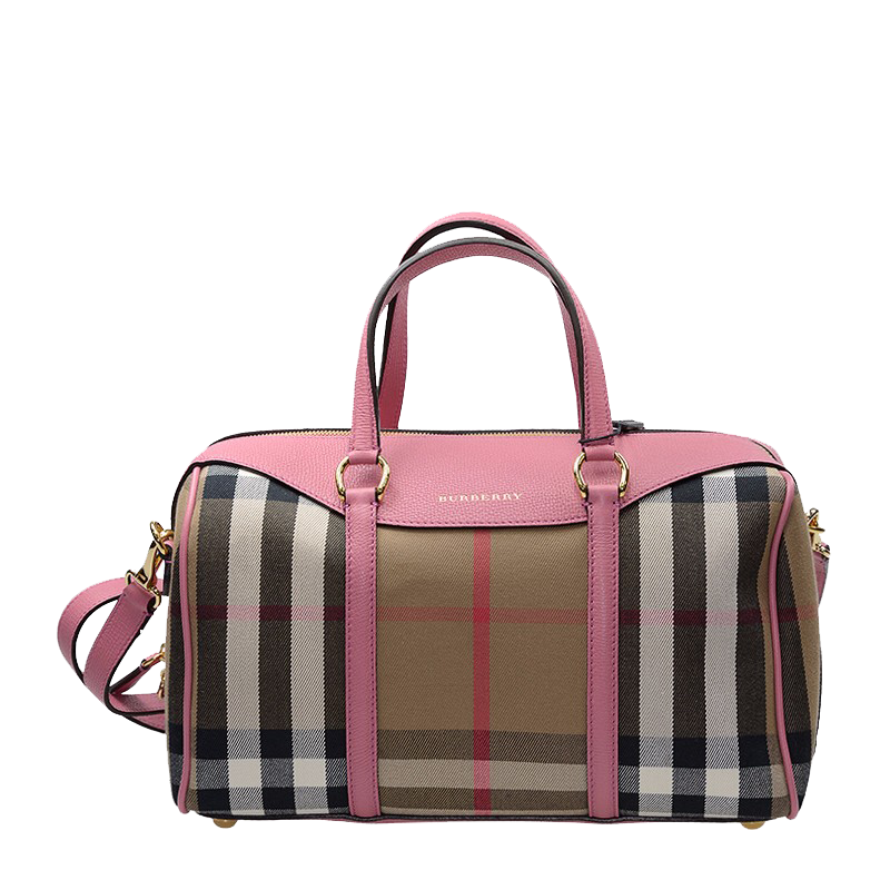 Shoulder Burberry Plaid Portable Bag Women'S Tartan PNG Image