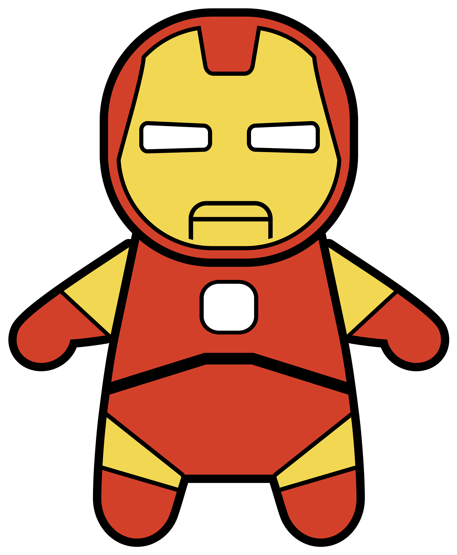 Chibi Vector Iron Man HQ Image Free PNG Image