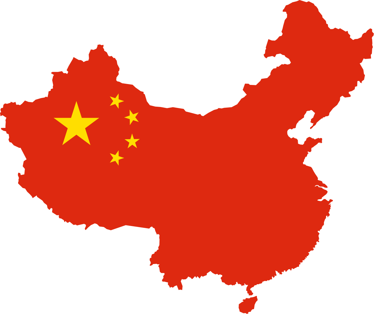 Map Flag China Photos Download HD PNG Image