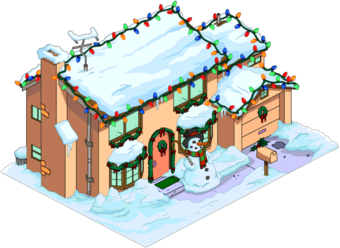 House Christmas HD Image Free PNG Image