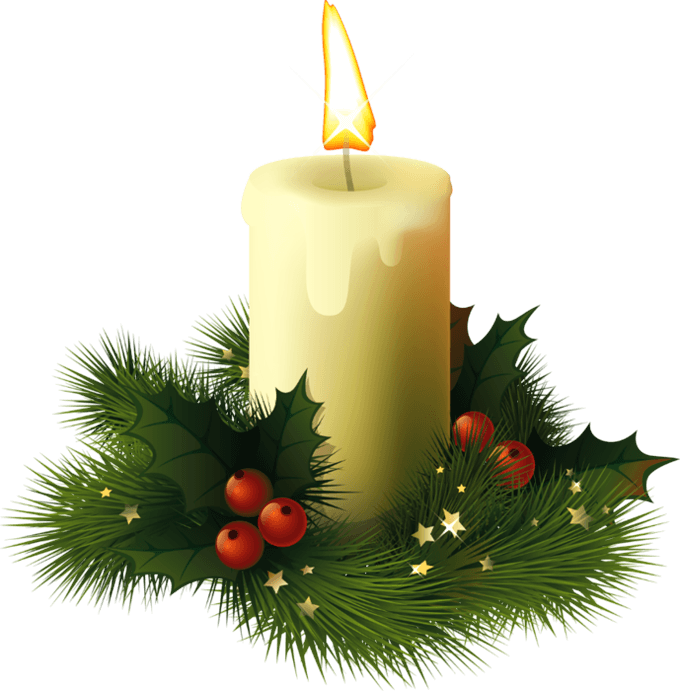 Candle Christmas Gold PNG Image High Quality PNG Image