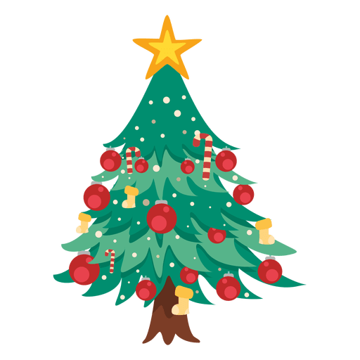 Kawaii Tree Christmas Free Transparent Image HQ PNG Image