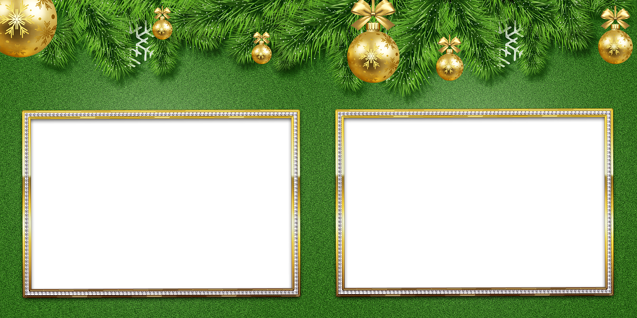 Frame Green Christmas PNG File HD PNG Image