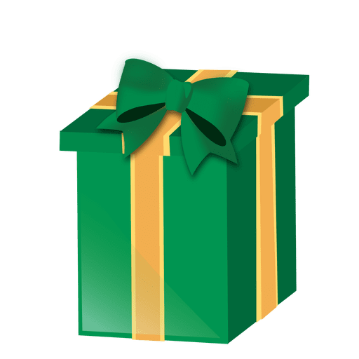 Green Christmas Gift Free Clipart HD PNG Image