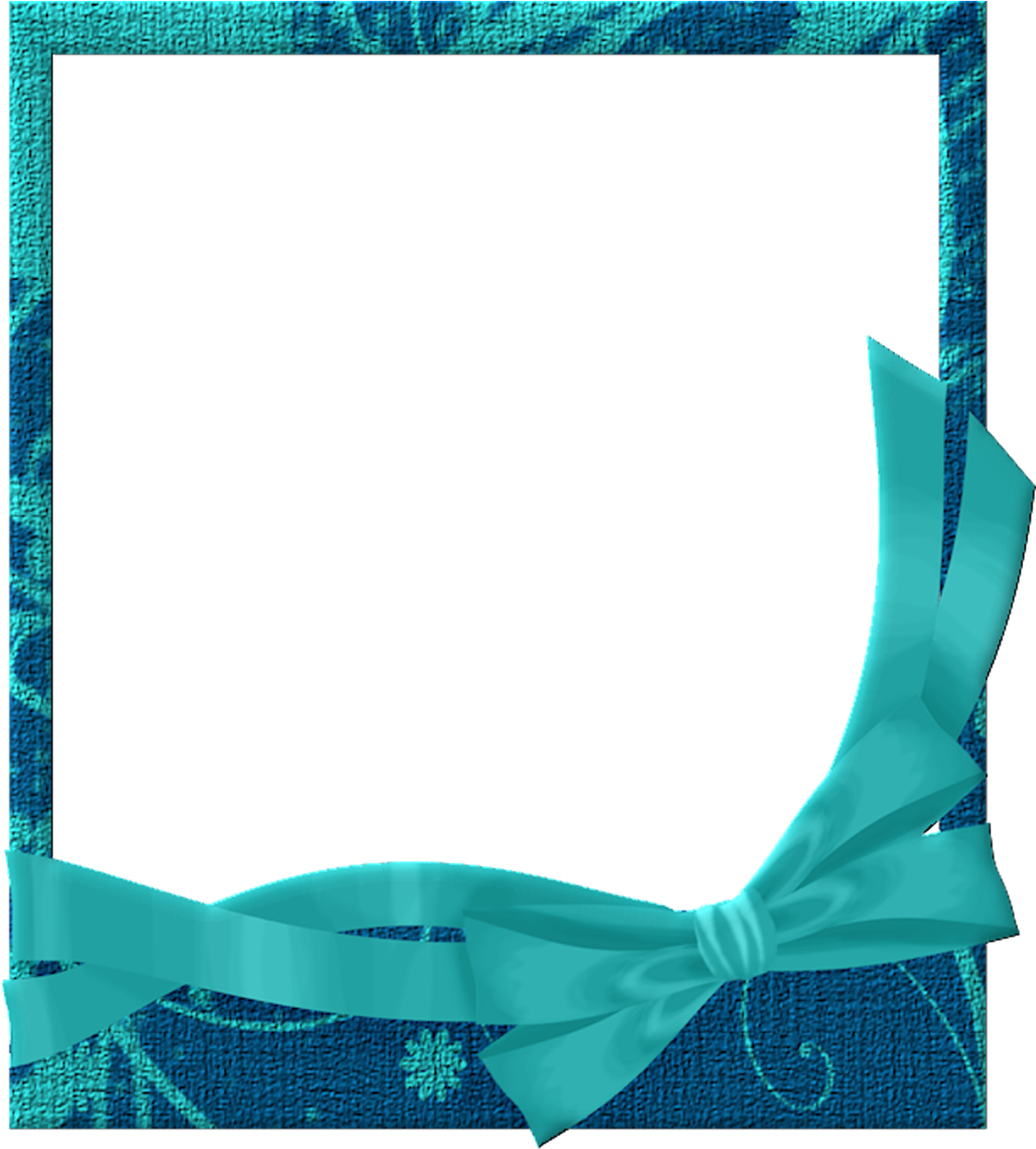 Blue Frame Christmas Free HD Image PNG Image