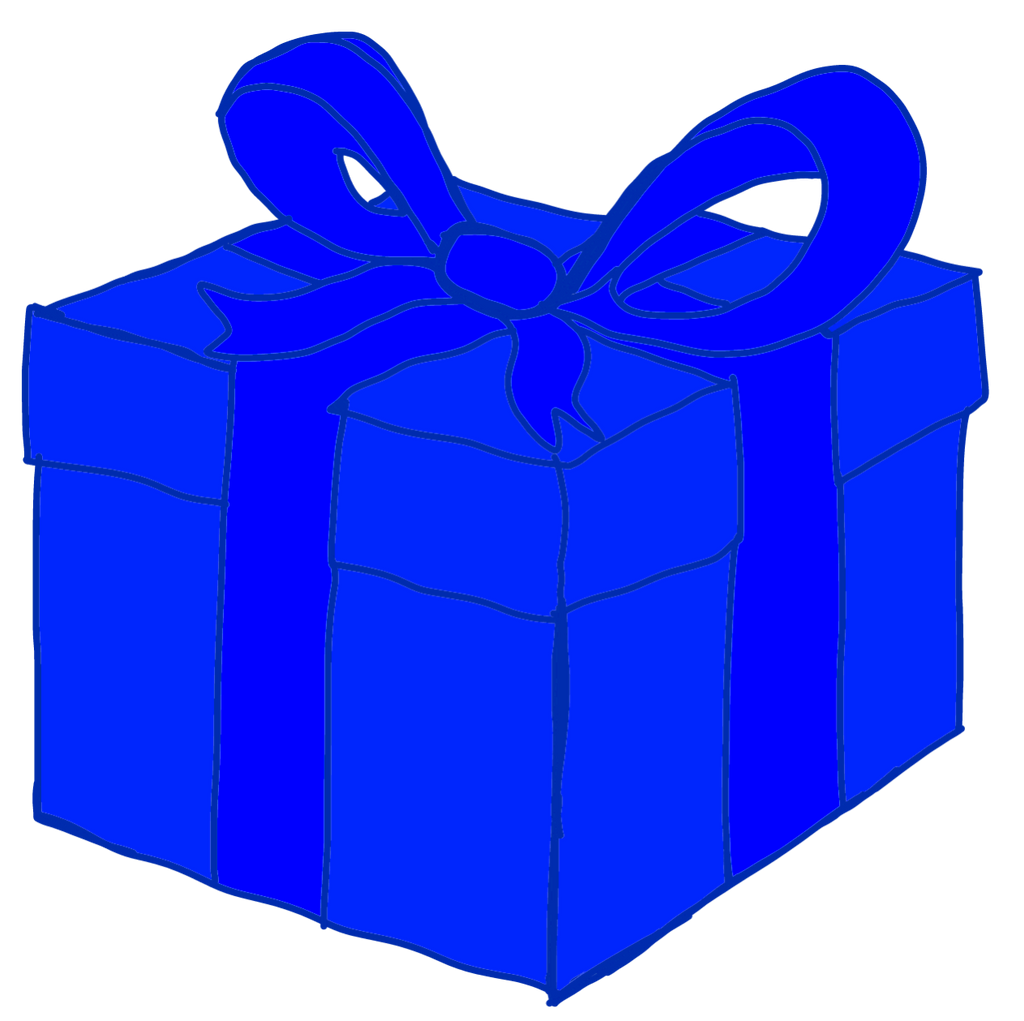 Blue Christmas Gift HD Image Free PNG Image