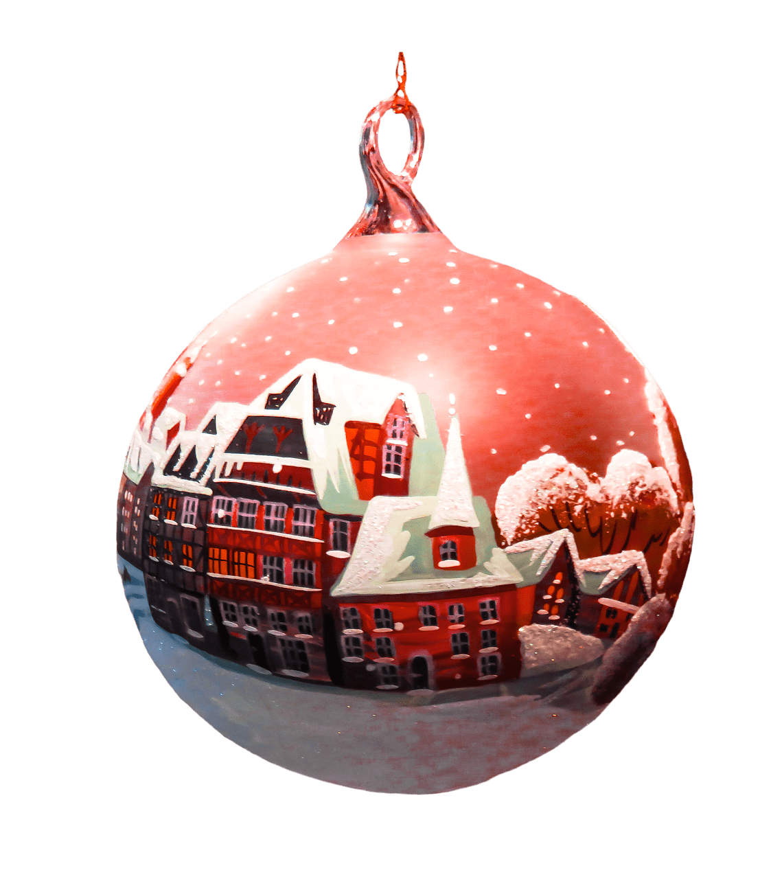 Christmas Red Bauble HD Image Free PNG Image