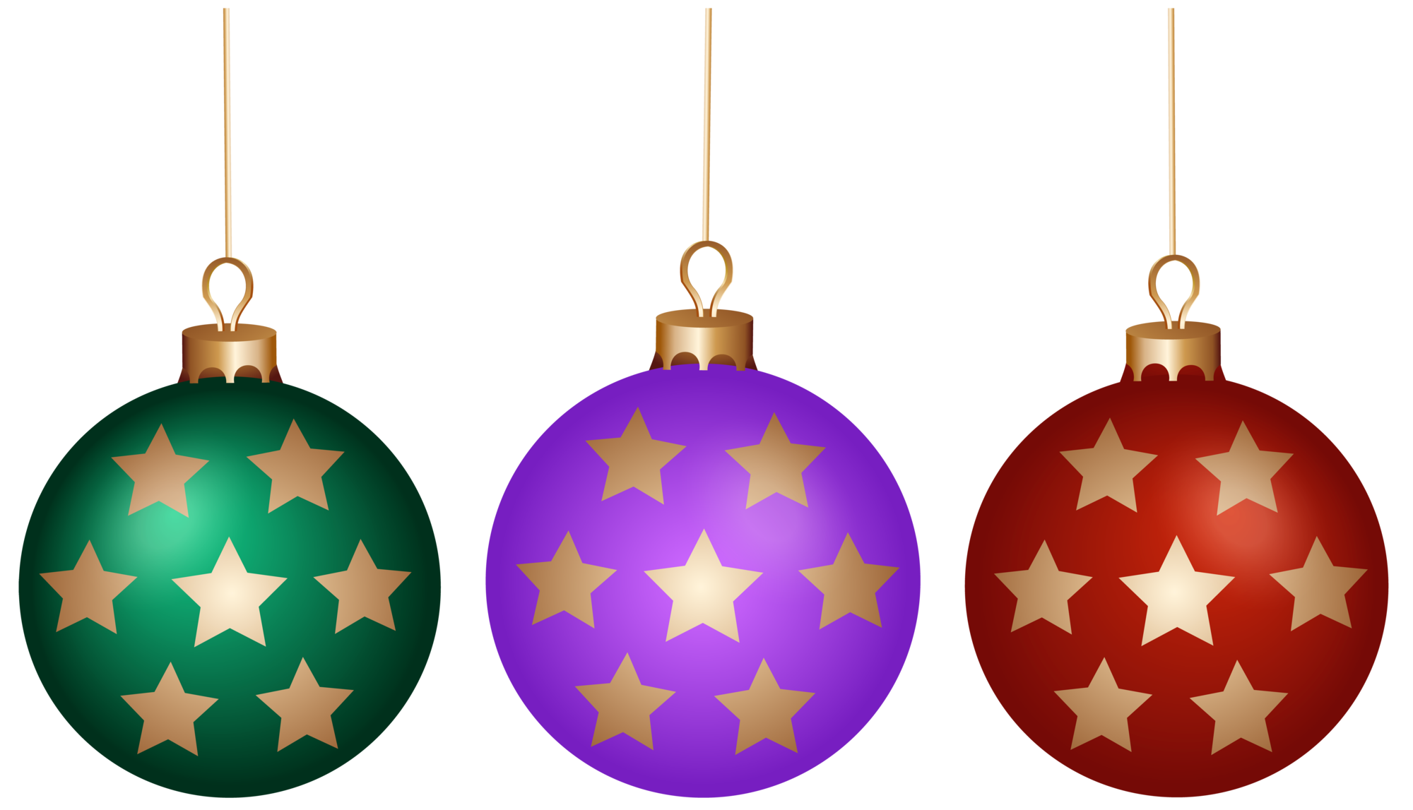 Christmas Ornaments Hanging Download HD PNG Image