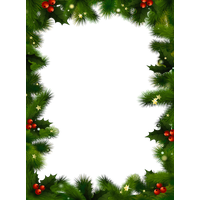 Christmas Border Photo PNG Image