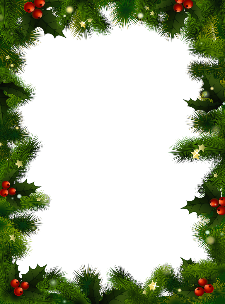 Christmas Border Photo PNG Image