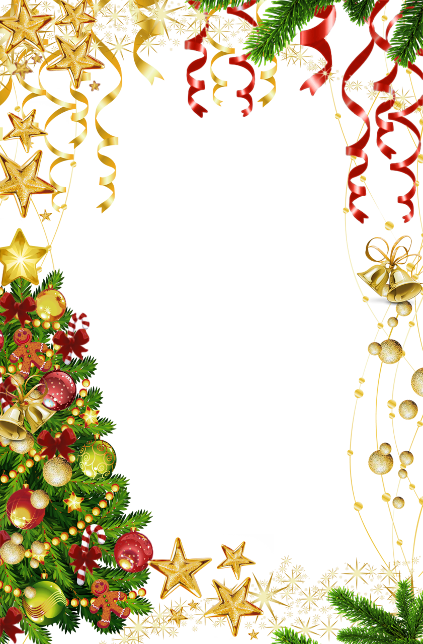 Christmas Border Transparent Background PNG Image