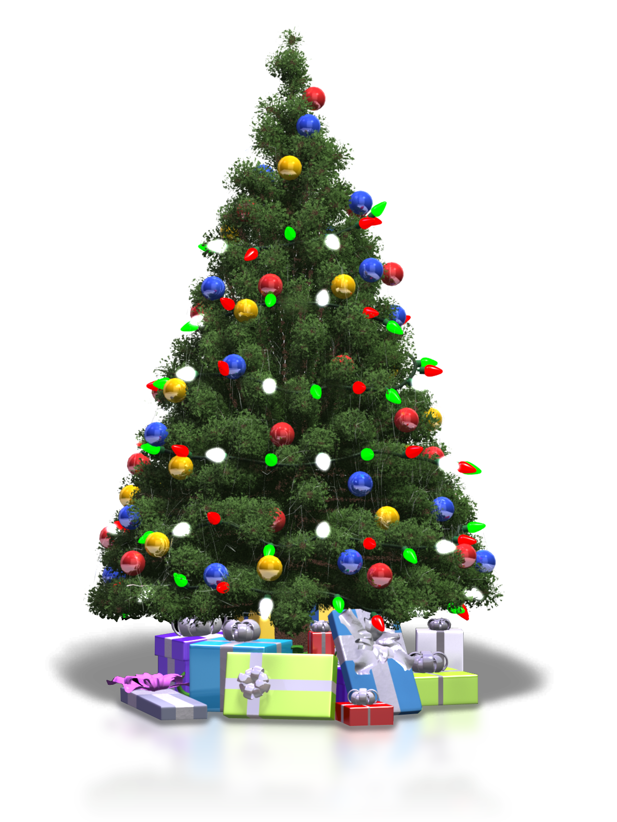 Christmas Tree Transparent Background PNG Image