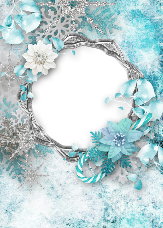 Picture Flower Frame Decoration Paper Border Christmas PNG Image