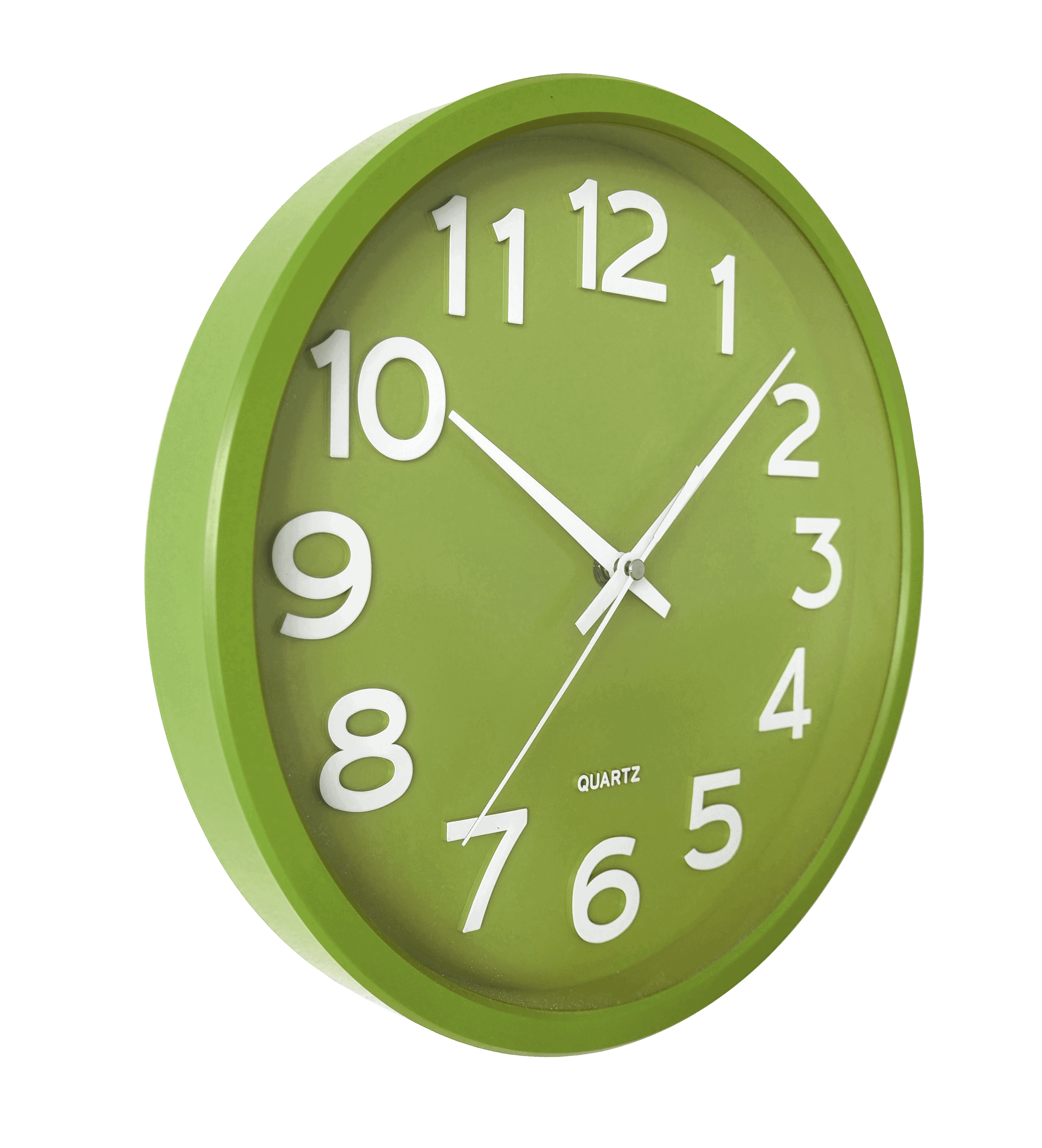 Wall Circle Green Clock Free Transparent Image HQ PNG Image