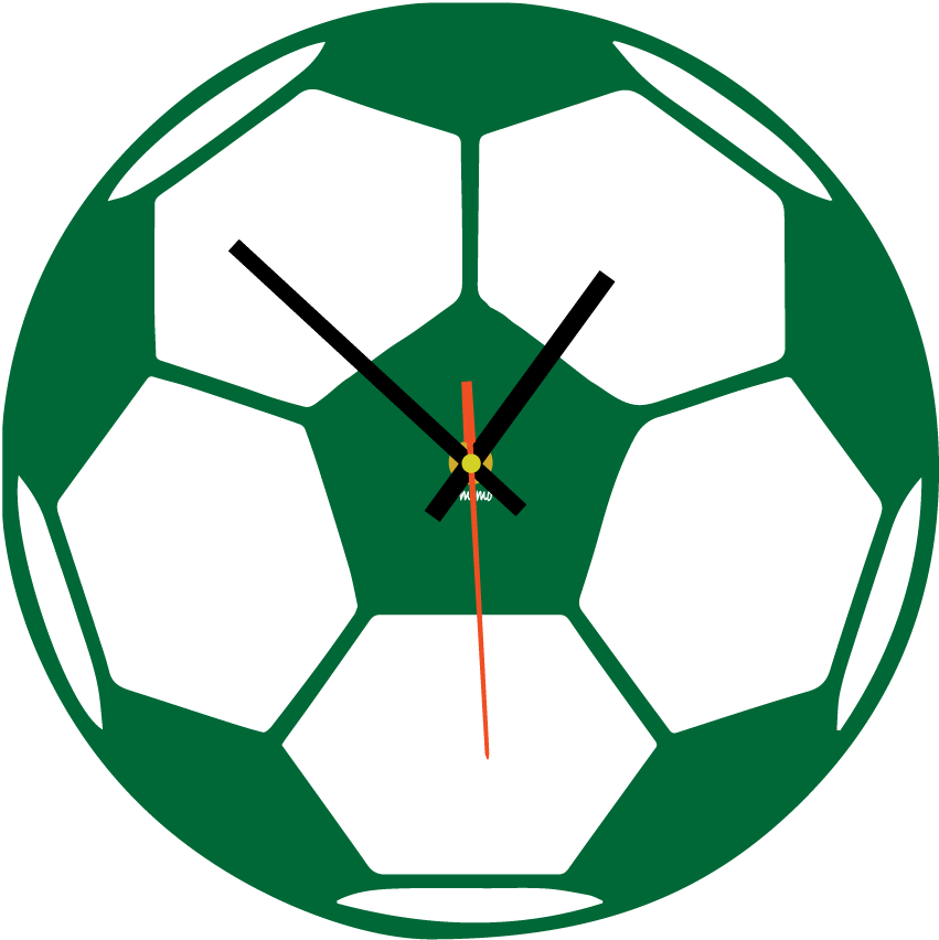 Wall Circle Green Clock Free Download Image PNG Image