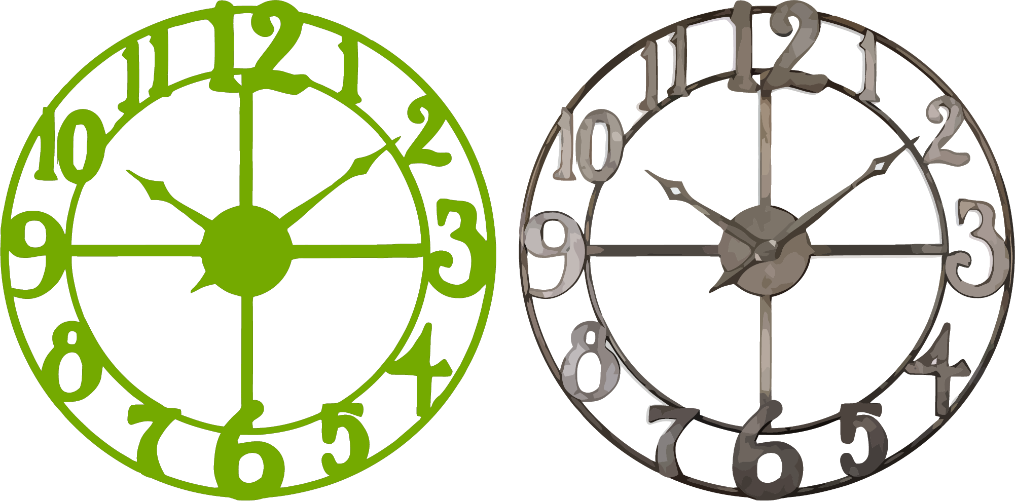 Wall Green Clock Free Download PNG HD PNG Image