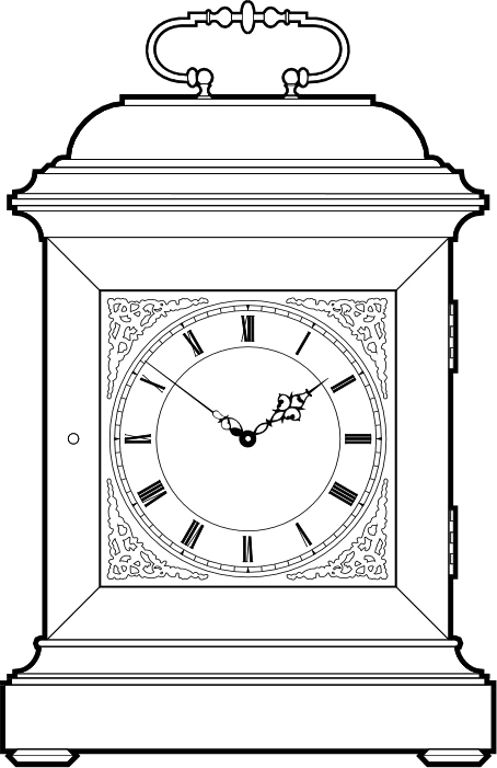 Bracket Clock Image PNG Free Photo PNG Image