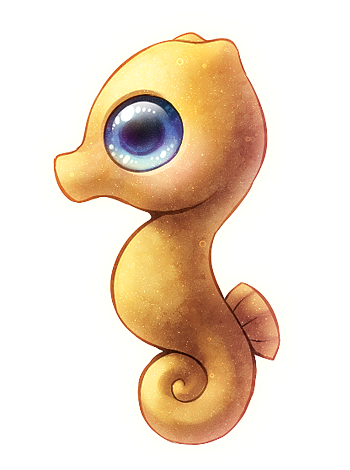 Cute Seahorse Transparent Picture PNG Image