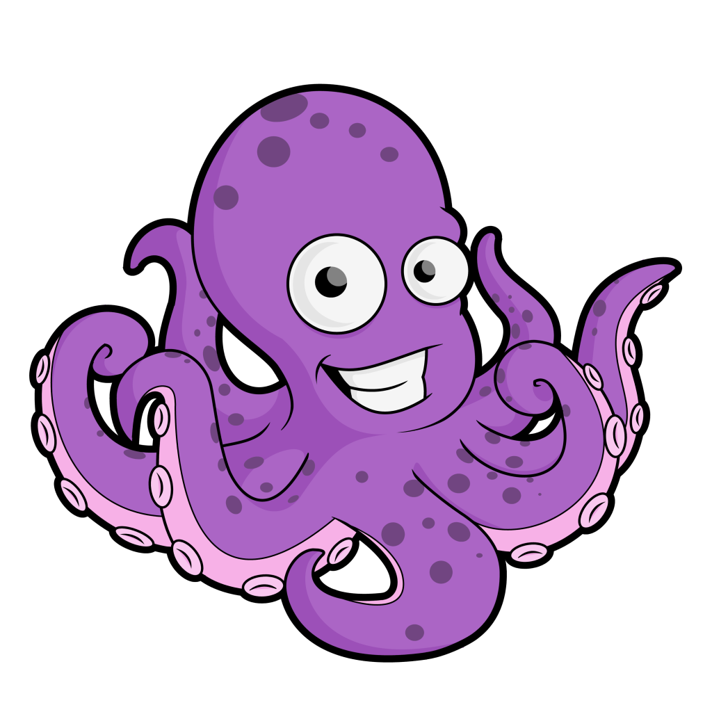 Cute Octopus Transparent PNG Image