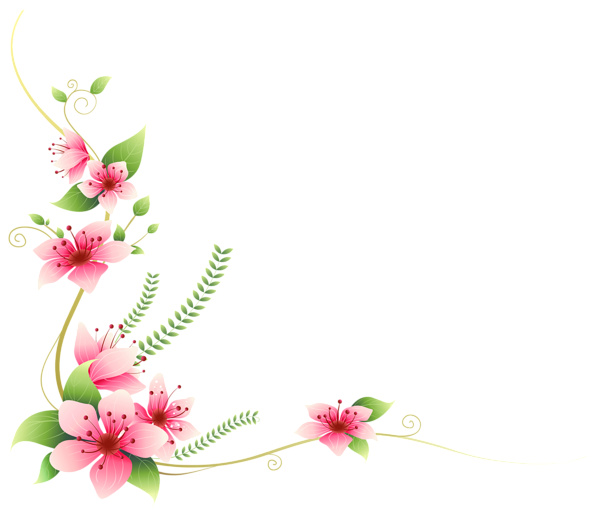 Floral Corner Decoration PNG File HD PNG Image