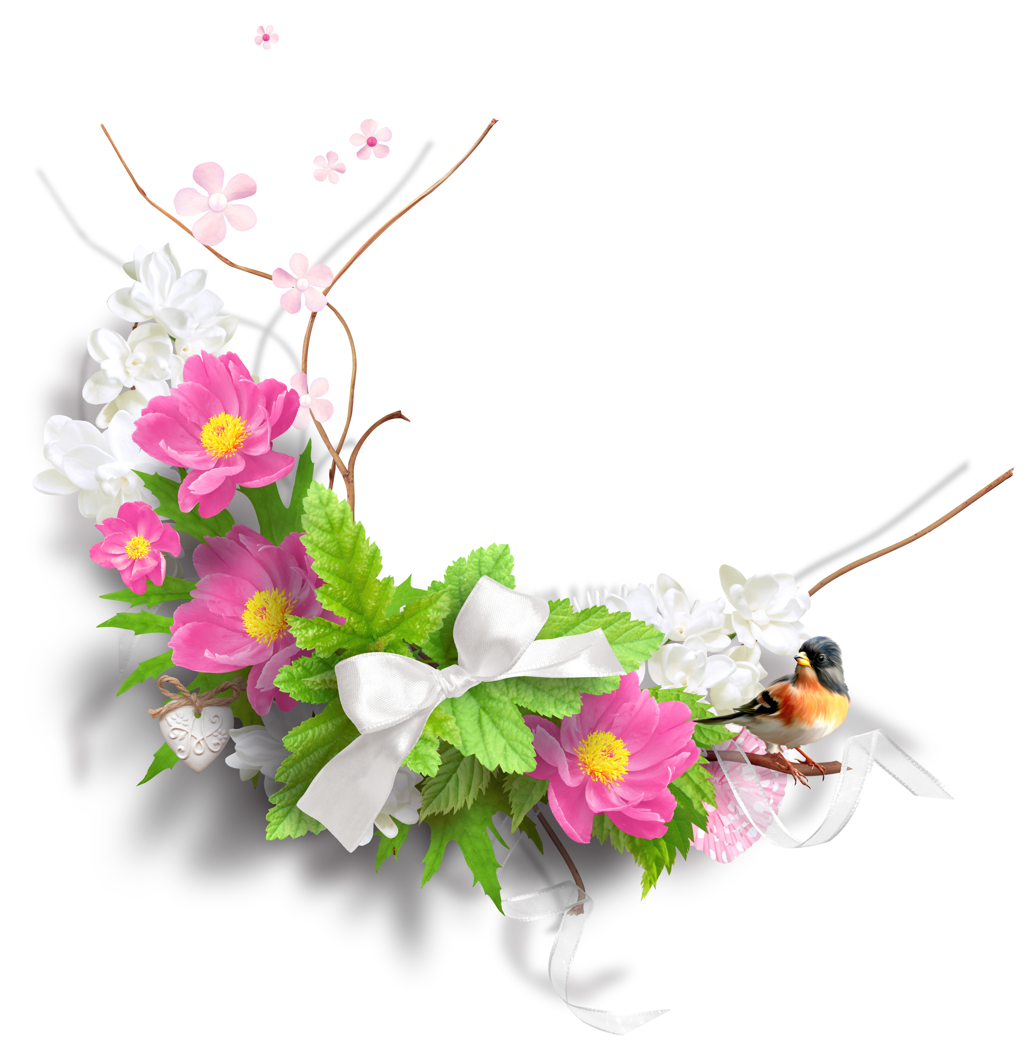 Floral Spring Decoration Free HD Image PNG Image