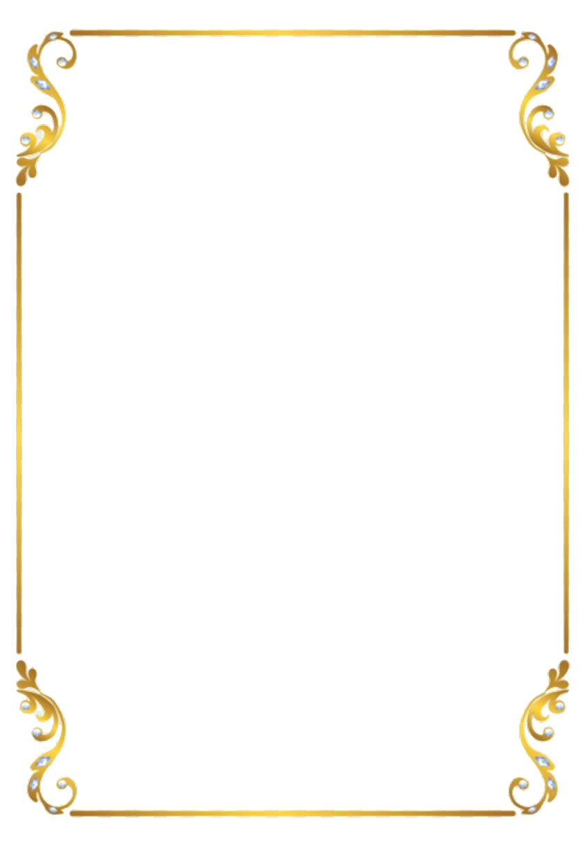 Golden Frame Square Border Free Transparent Image HD PNG Image