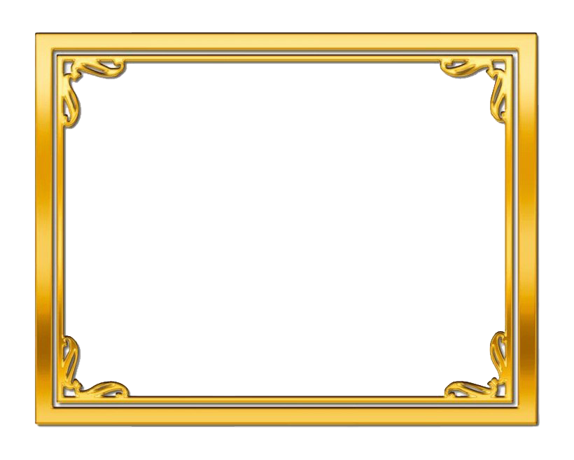 Golden Frame Border Rectangle Free Download Image PNG Image