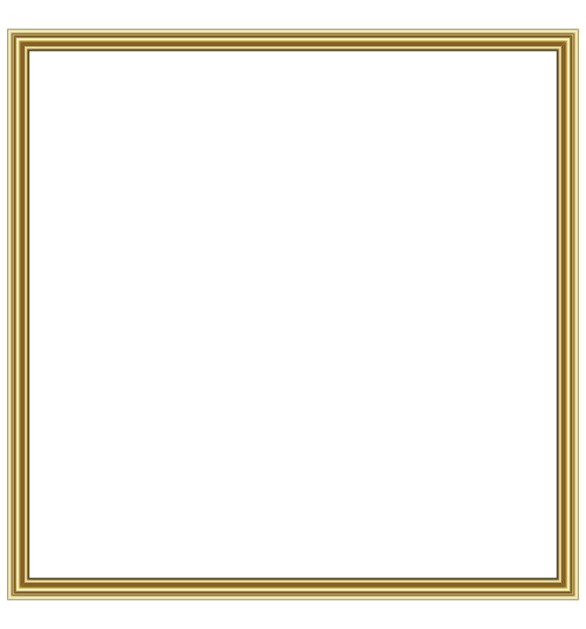 Golden Frame Border Rectangle Free Transparent Image HD PNG Image