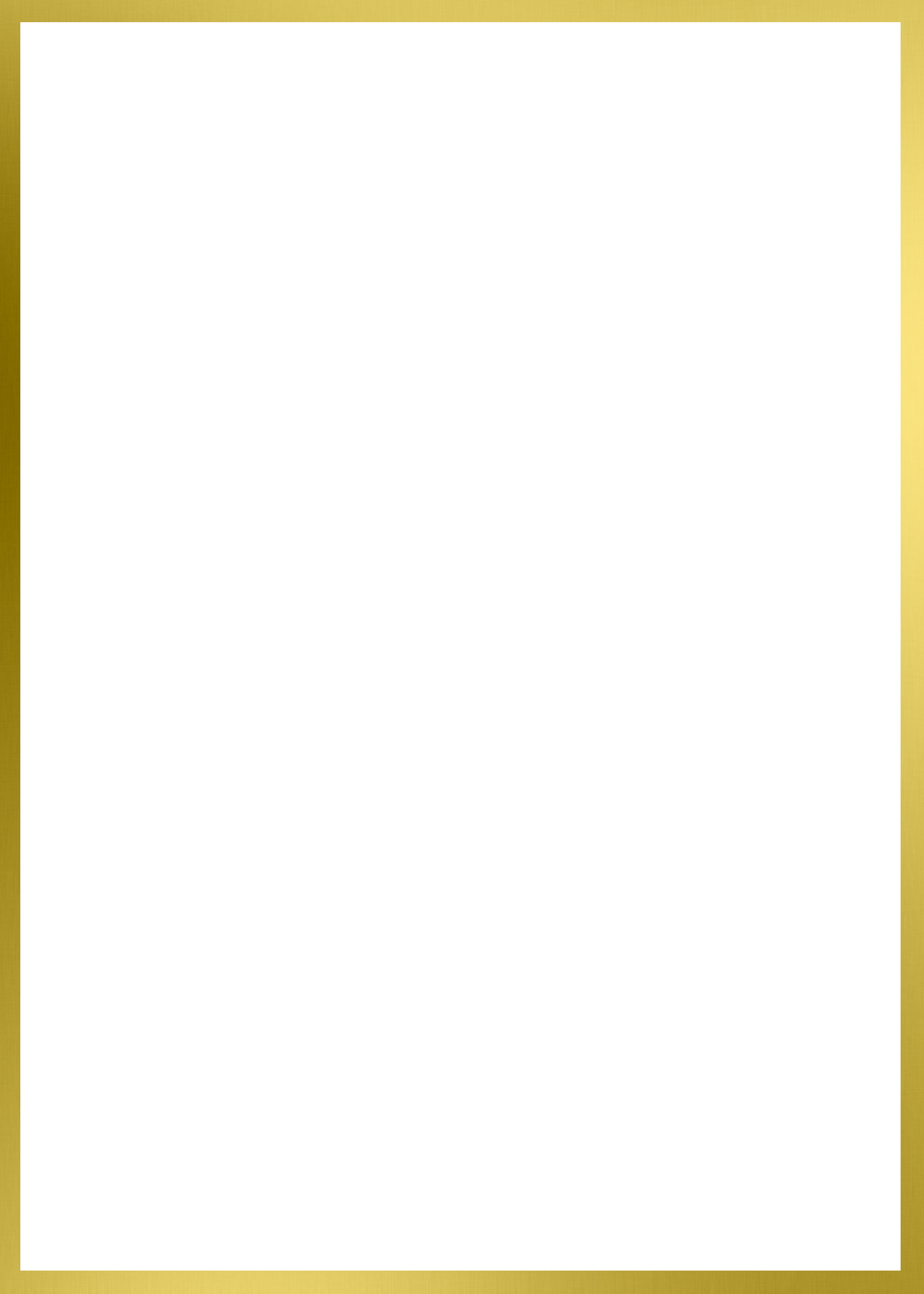 Golden Frame Square Border PNG Download Free PNG Image