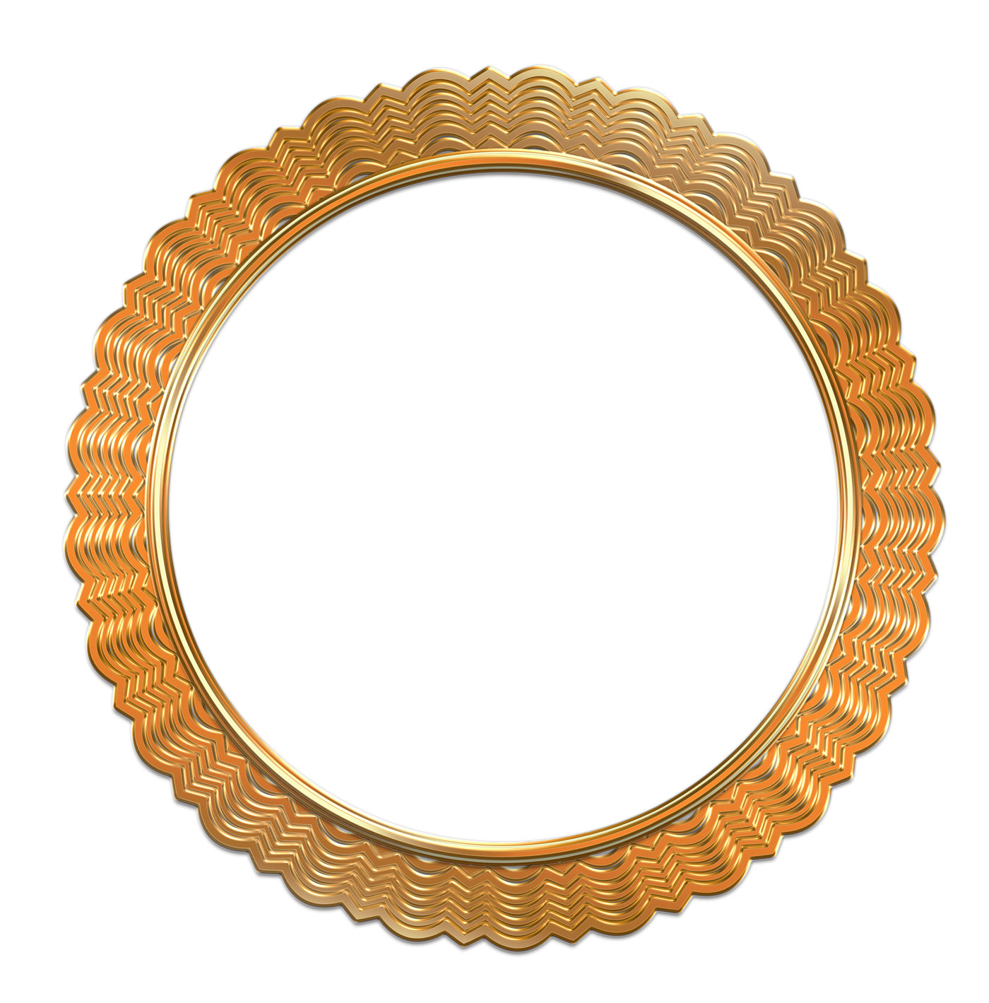 Antique Frame Gold Free HQ Image PNG Image