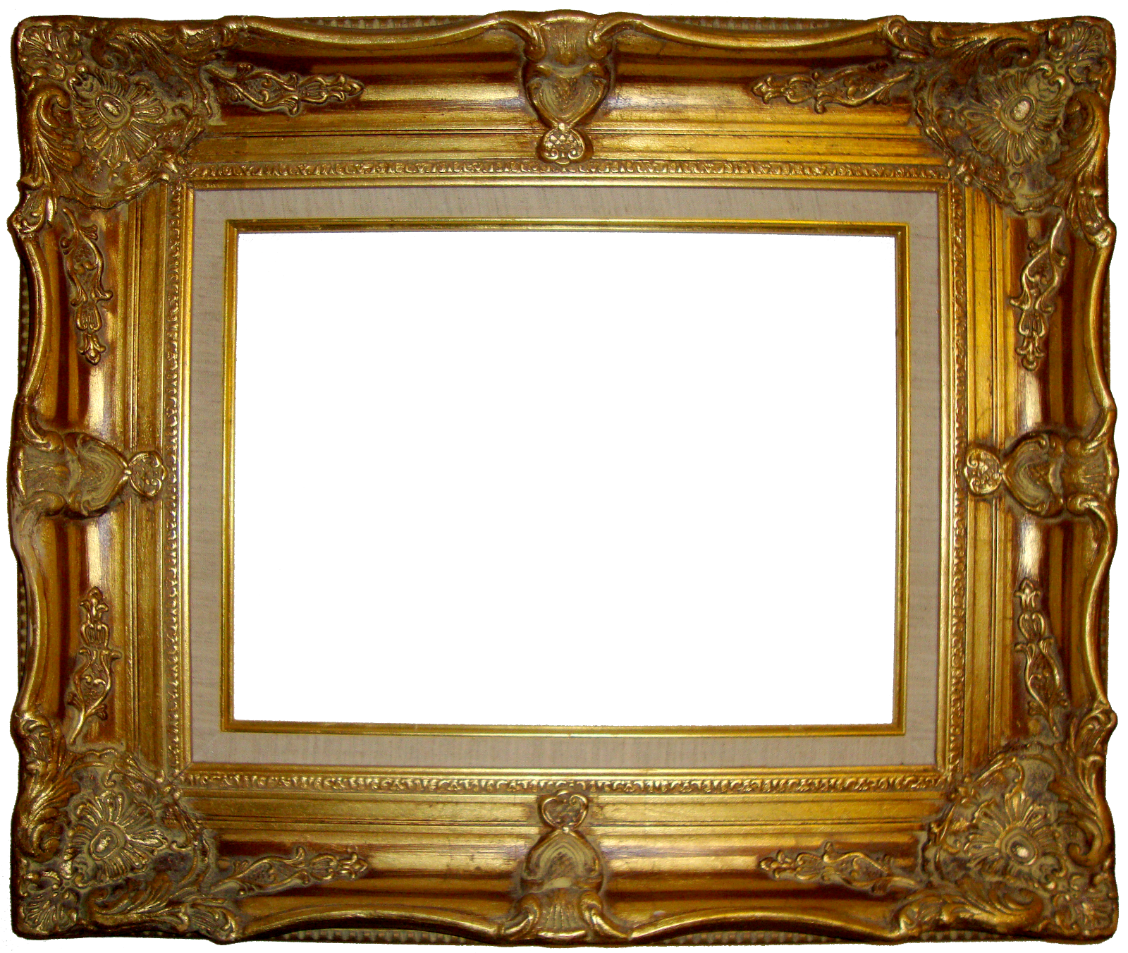 Antique Frame Gold HQ Image Free PNG Image