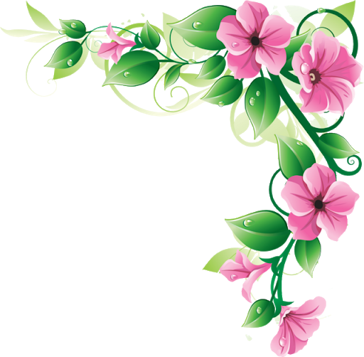 Corner Flowers Border Free Download PNG HD PNG Image