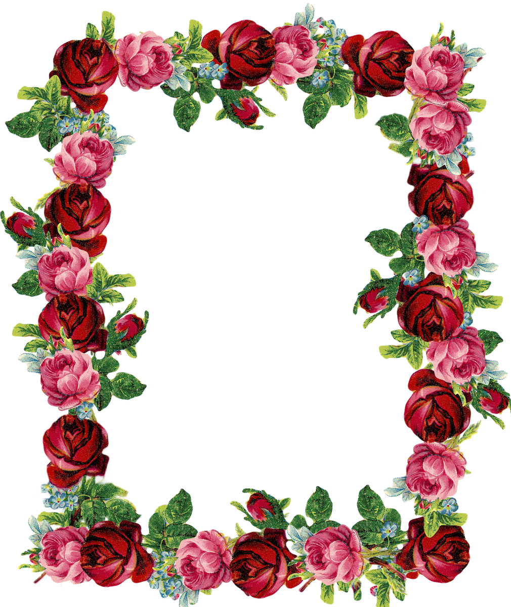 Frame Flowers Border Wedding Free Download PNG HD PNG Image