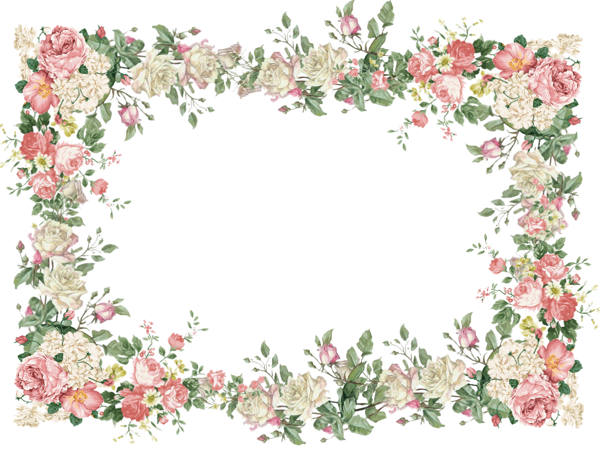 Frame Flower Artistic Free Transparent Image HD PNG Image