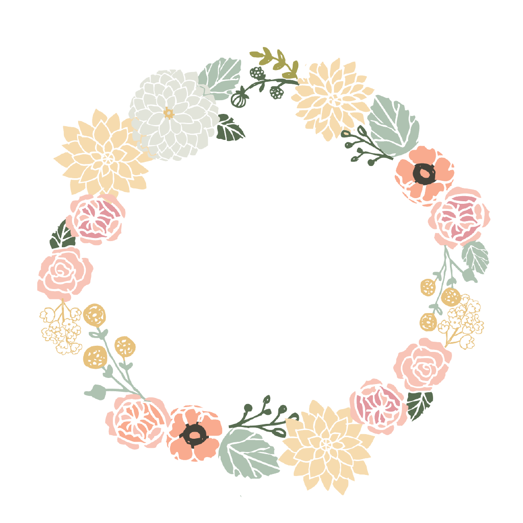 Floral Circle Border Blooming Free Download Image PNG Image