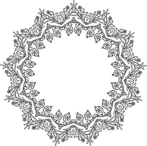 Floral Circle Border Frame Free Transparent Image HQ PNG Image