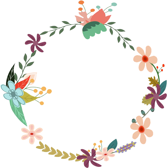 Floral Circle Border Free Transparent Image HD PNG Image