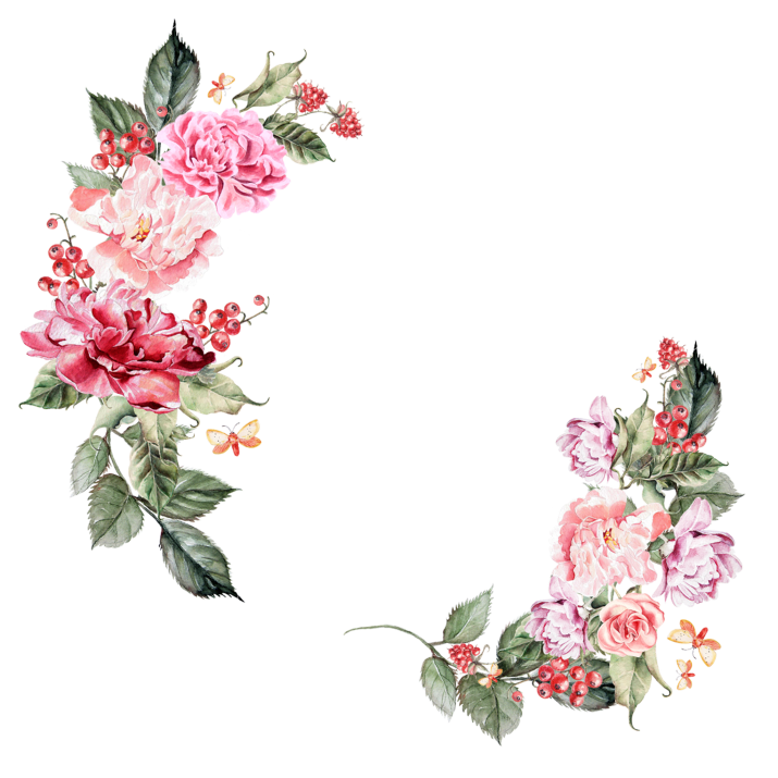 Floral Photos Frame Border Free HD Image PNG Image