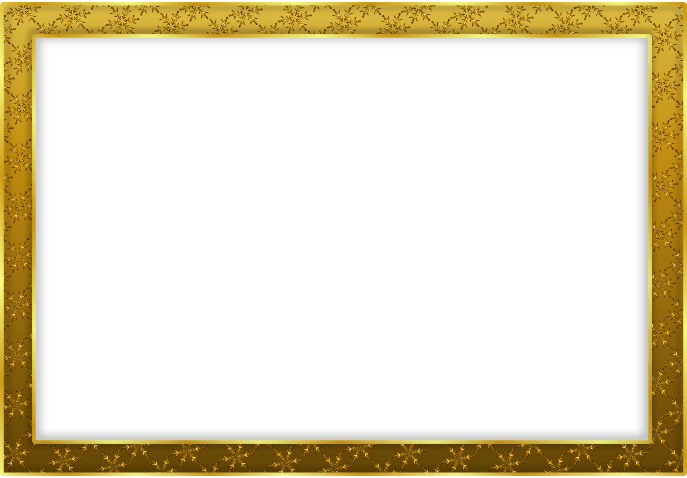 Golden Frame Rectangle Download HD PNG Image