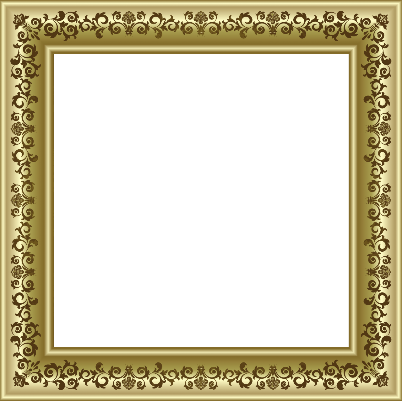 Vintage Frame Gold Photos Free HQ Image PNG Image