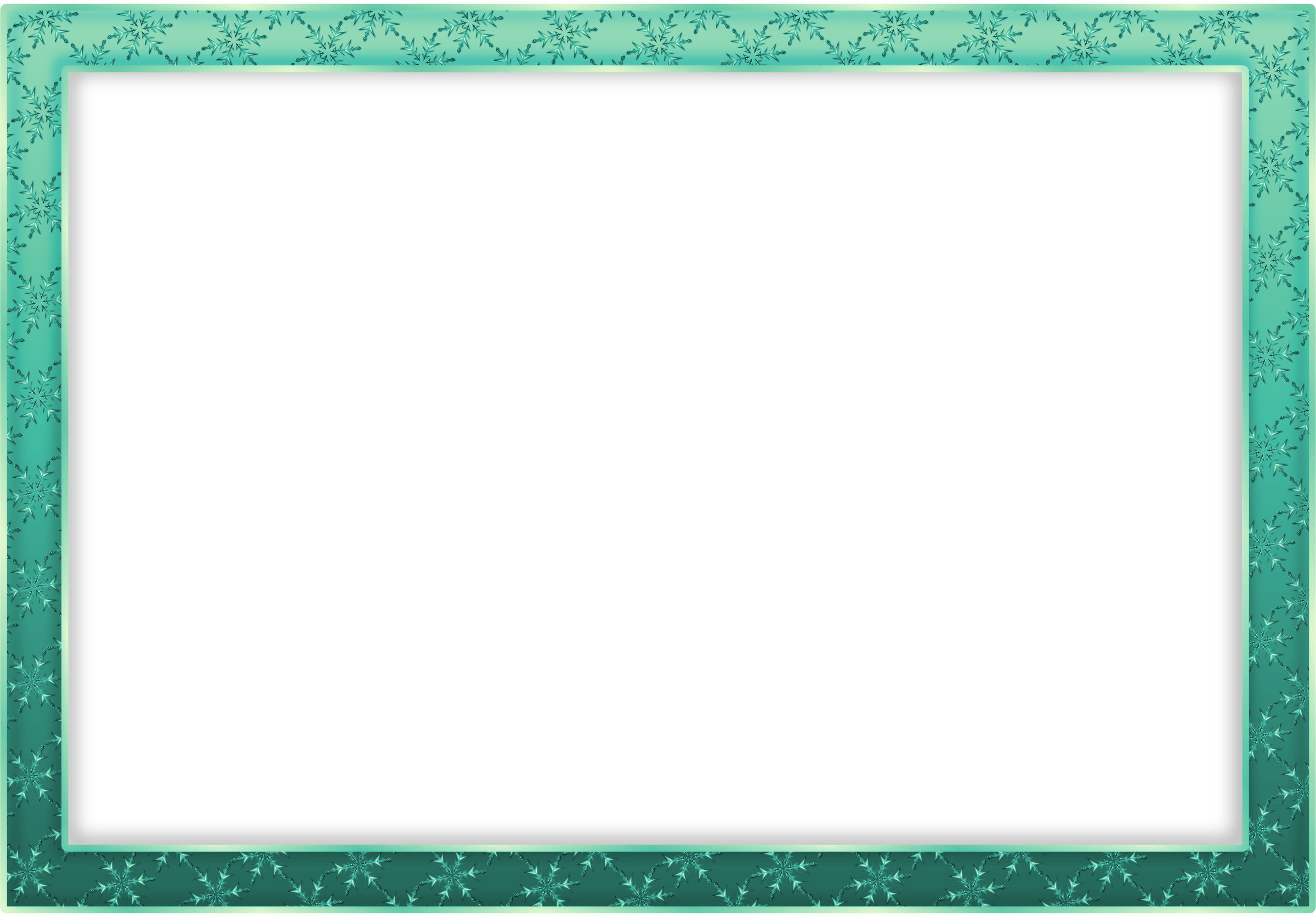 Frame Teal Rectangle Free HD Image PNG Image