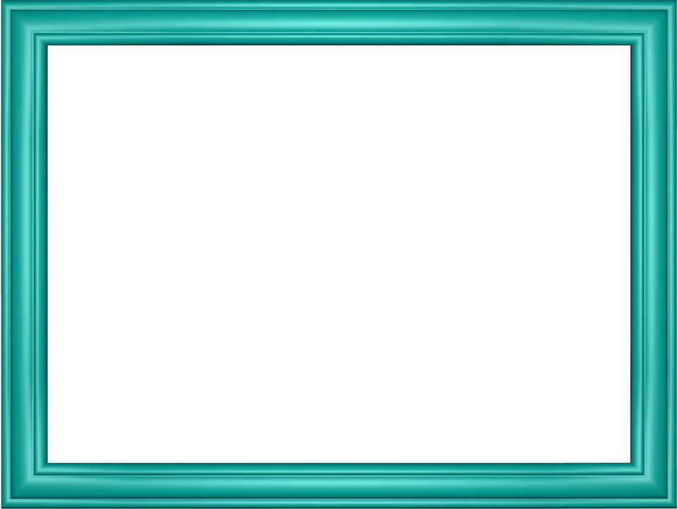 Frame Teal Rectangle Download HQ PNG Image