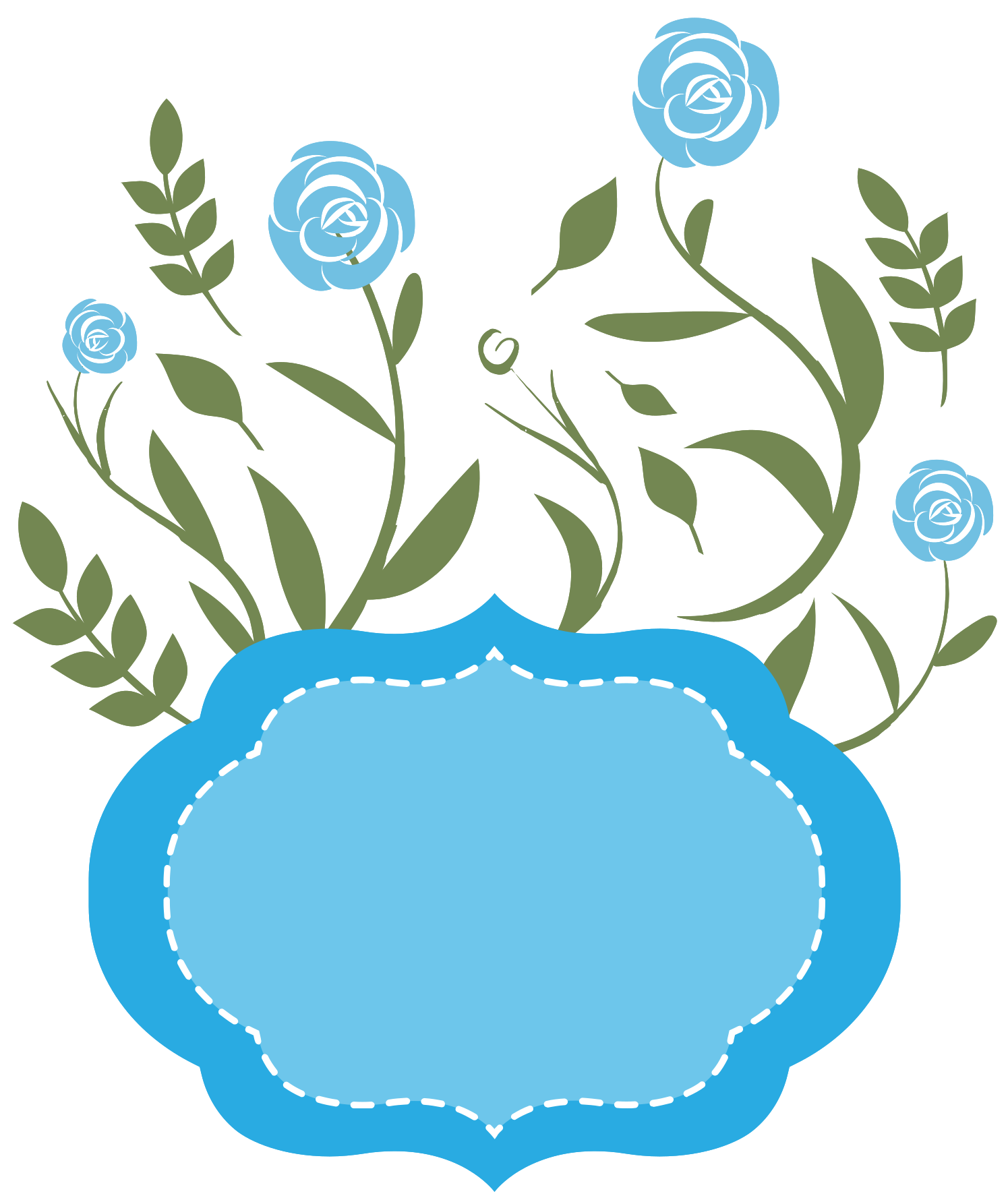 Frame Vector Teal Free HQ Image PNG Image