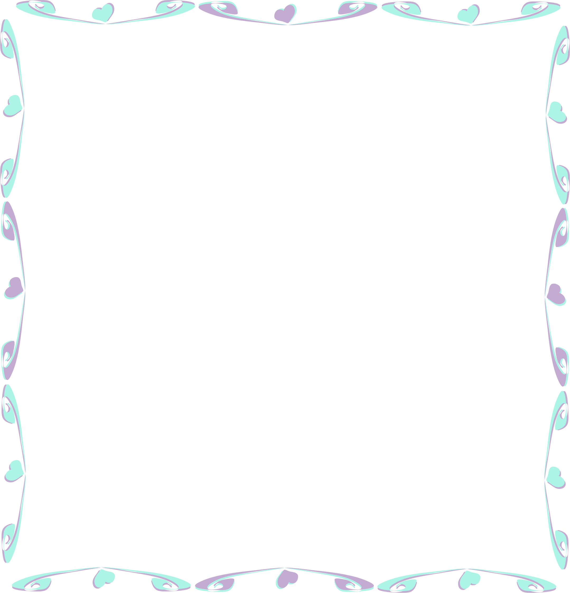 Frame Vector Teal Free Transparent Image HQ PNG Image