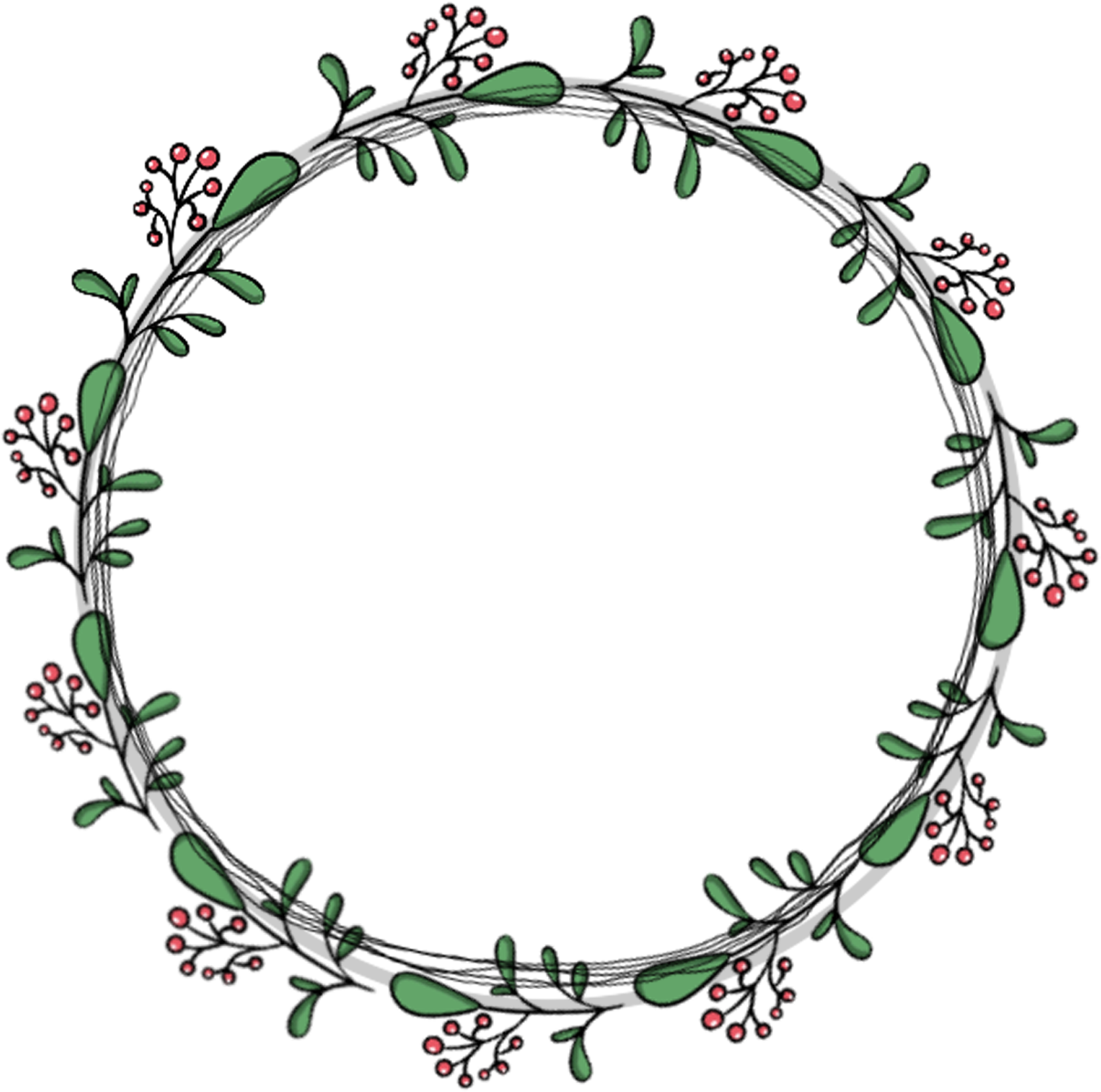 Frame Vector Circle Garland Download HQ PNG Image