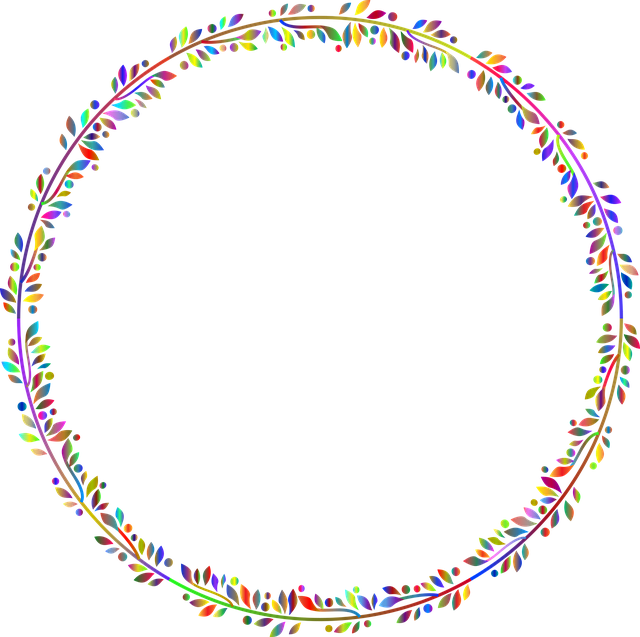 Frame Vector Circle Garland Download HQ PNG Image