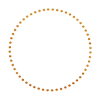 Golden Round Frame File PNG Image